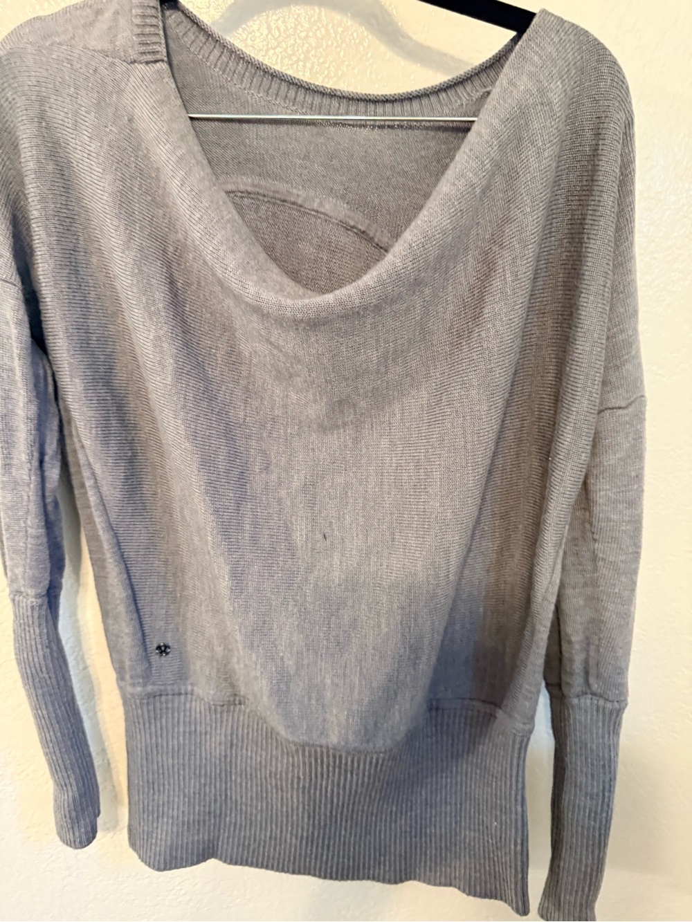 Lululemon Light Gray Women’s Scoop Neck Sweater